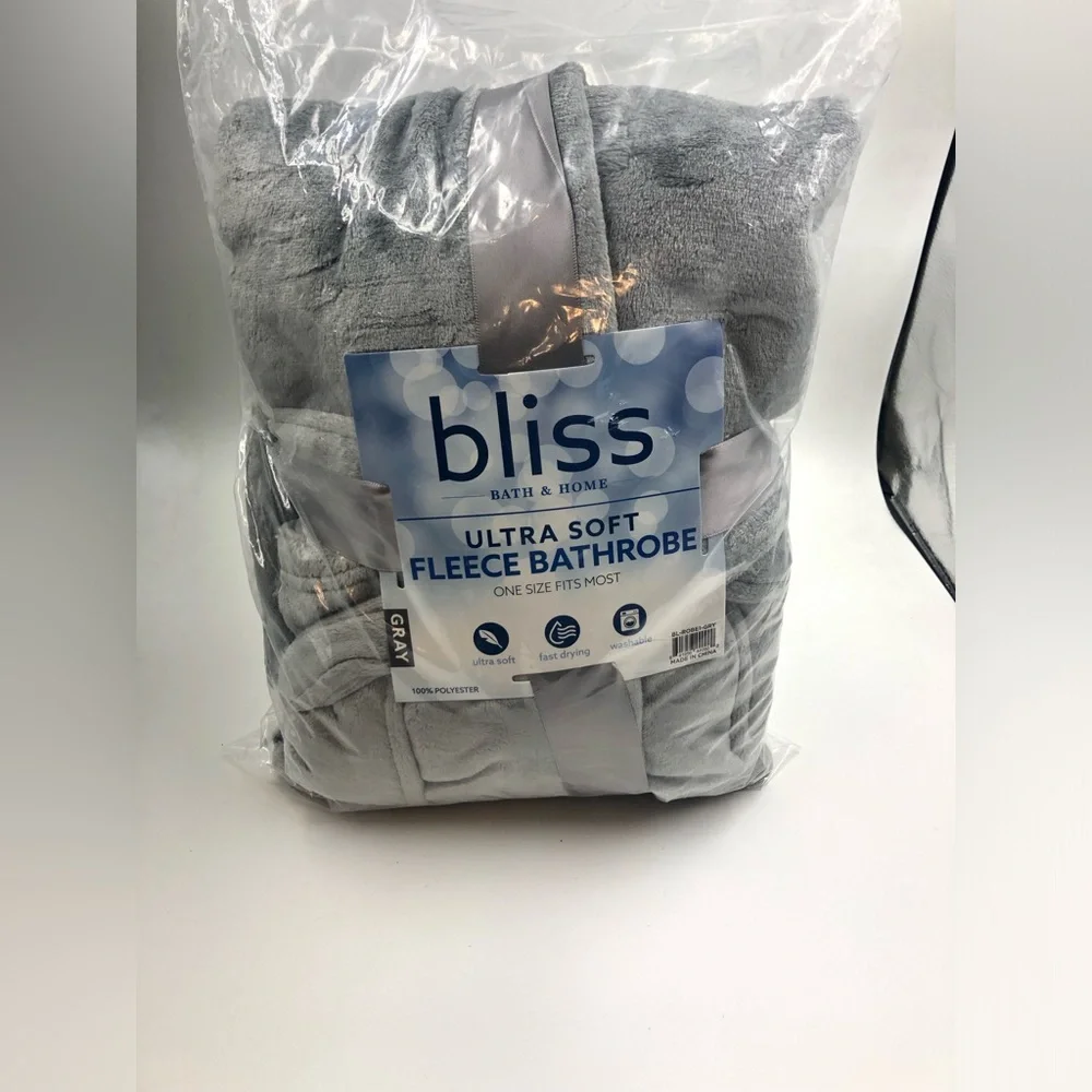 Bliss Bath and Home Ultra soft Bathrobe OS